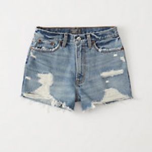 Abercrombie HIGH RISE jean shorts